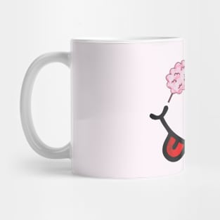 Cotton Candy & Smile (in the shape of a face) Mug